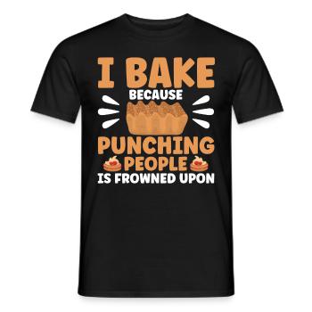 Pain Cuisson Cadeau Boulangerie Citation Boulanger - T-shirt homme - noir - Devant - AI Model Male 178 light (178cm)