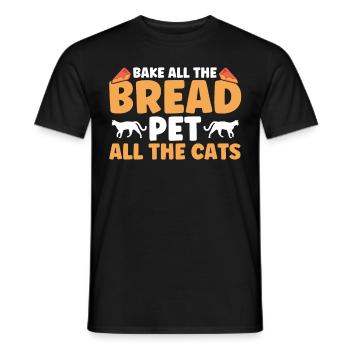 Bread Baking Gift Bakery Quote Baker - Men's T-Shirt - black - Front - AI Model Male 178 light (178cm)