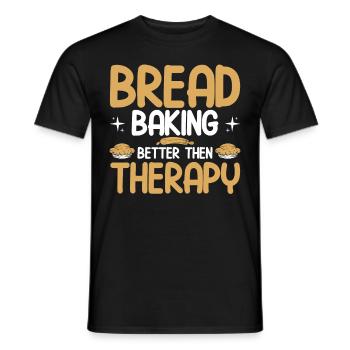 Pain Cuisson Cadeau Boulangerie Citation Boulanger - T-shirt homme - noir - Devant - AI Model Male 178 light (178cm)