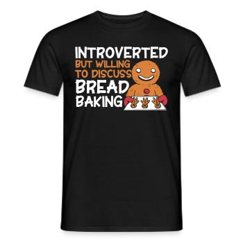 Pain Cuisson Cadeau Boulangerie Citation Boulanger - T-shirt homme - noir - Devant - AI Model Male 178 light (178cm)