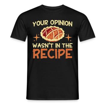Pain Cuisson Cadeau Boulangerie Citation Boulanger - T-shirt homme - noir - Devant - AI Model Male 178 light (178cm)