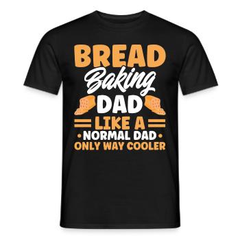 Pain Cuisson Cadeau Boulangerie Citation Boulanger - T-shirt homme - noir - Devant - AI Model Male 178 light (178cm)