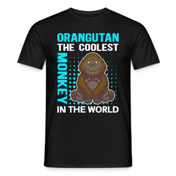 | des orangs-outans Cadeau d’orang-outan singe - T-shirt homme - noir - Devant - AI Model Male 178 light (178cm)