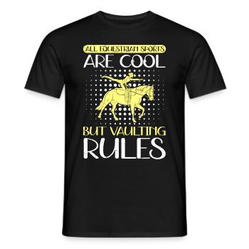 Vaulting Equestrian Sports Equestrian Sports Gift - Men's T-Shirt - black - Front - AI Model Male 178 light (178cm)