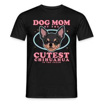 Chihuahua Mom Dog Owner Dogs Gift - Men's T-Shirt - black - Front - AI Model Male 178 light (178cm)