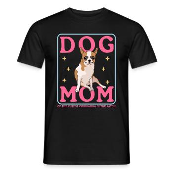 Chihuahua Mom Dog Owner Dog Mama Gift - Men's T-Shirt - black - Front - AI Model Male 178 light (178cm)