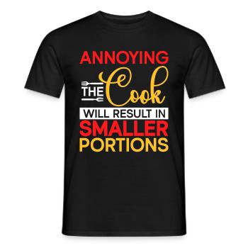 Citazione dello chef Regalo Chef divertente - T-shirt uomo - nero - Fronte - AI Model Male 178 light (178cm)