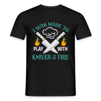 Citazione dello chef Regalo Chef divertente - T-shirt uomo - nero - Fronte - AI Model Male 178 light (178cm)