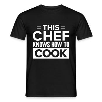Citazione dello chef Regalo Chef divertente - T-shirt uomo - nero - Fronte - AI Model Male 178 light (178cm)
