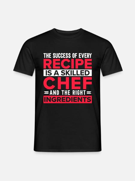 Chef Quote Gift Funny Chef - Men's T-Shirt - black