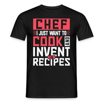 Citazione dello chef Regalo Chef divertente - T-shirt uomo - nero - Fronte - AI Model Male 178 light (178cm)