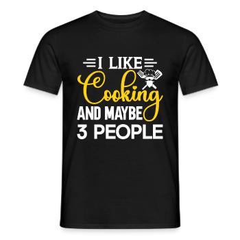 Küchenchef Spruch Geschenk Lustig Koch - Männer T-Shirt - Schwarz - Vorne - AI Model Male 178 light (178cm)