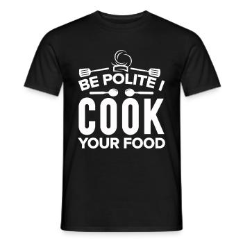 Citazione dello chef Regalo Chef divertente - T-shirt uomo - nero - Fronte - AI Model Male 178 light (178cm)