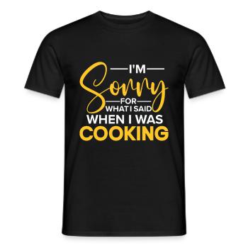 Citazione dello chef Regalo Chef divertente - T-shirt uomo - nero - Fronte - AI Model Male 178 light (178cm)