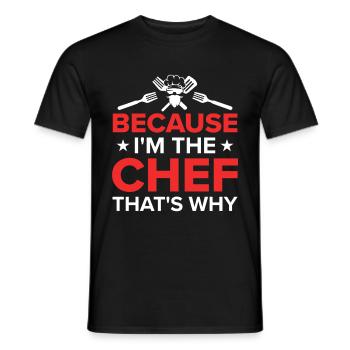Citazione dello chef Regalo Chef divertente - T-shirt uomo - nero - Fronte - AI Model Male 178 light (178cm)