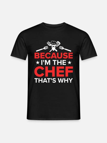 Chef Quote Gift Funny Chef - Men's T-Shirt - black