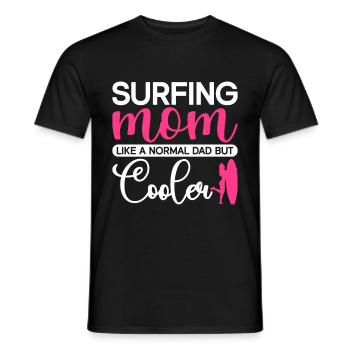 Surf Sports Surfboard Ocean Sunshine Surfer - Men's T-Shirt - black - Front - AI Model Male 178 light (178cm)