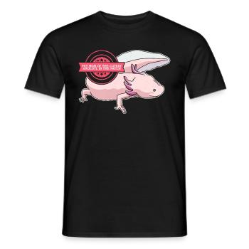 Axolotl Maman à queue amphibien Axolotls Cadeau - T-shirt homme - noir - Devant - AI Model Male 178 light (178cm)
