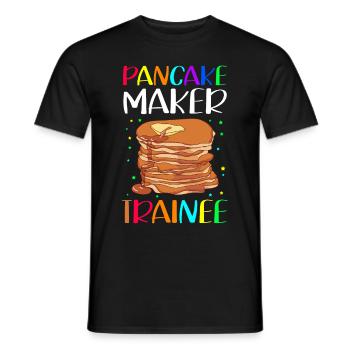 Pancakes Pancakes Pancake Gift - Men's T-Shirt - black - Front - AI Model Male 178 light (178cm)