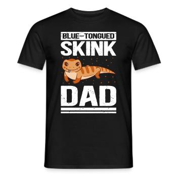 Bluetongued Skink Blue Tongued Skink Dad Gift - Men's T-Shirt - black - Front - AI Model Male 178 light (178cm)