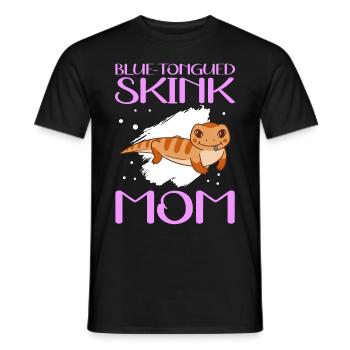 Bluetongued Skink Blue Tongued Skink Mom Gift - Men's T-Shirt - black - Front - AI Model Male 178 light (178cm)