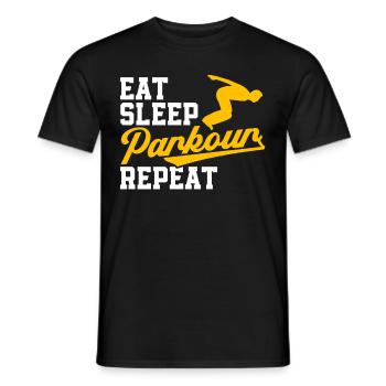 Parkour Cadeau Freerunning Parkour Runner - T-shirt homme - noir - Devant - AI Model Male 178 light (178cm)
