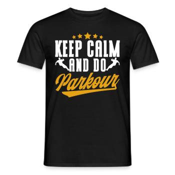Parkour Cadeau Freerunning Parkour Runner - T-shirt homme - noir - Devant - AI Model Male 178 light (178cm)
