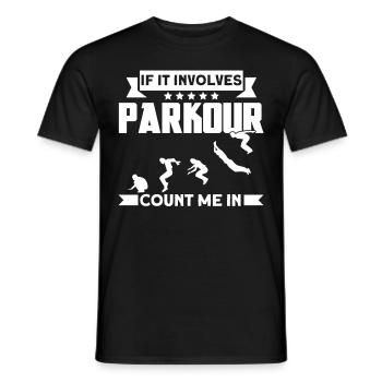 Parkour Cadeau Freerunning Parkour Runner - T-shirt homme - noir - Devant - AI Model Male 178 light (178cm)