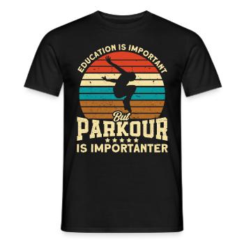 Parkour Cadeau Freerunning Parkour Runner - T-shirt homme - noir - Devant - AI Model Male 178 light (178cm)