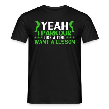 Parkour Cadeau Freerunning Parkour Runner - T-shirt homme - noir - Devant - AI Model Male 178 light (178cm)