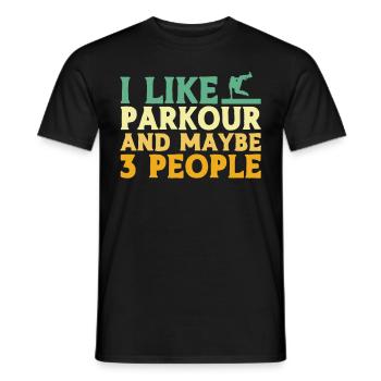 Parkour Cadeau Freerunning Parkour Runner - T-shirt homme - noir - Devant - AI Model Male 178 light (178cm)