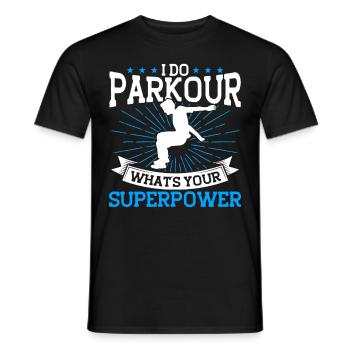 Parkour Cadeau Freerunning Parkour Runner - T-shirt homme - noir - Devant - AI Model Male 178 light (178cm)