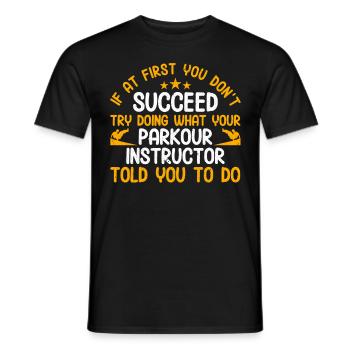 Parkour Cadeau Freerunning Parkour Runner - T-shirt homme - noir - Devant - AI Model Male 178 light (178cm)