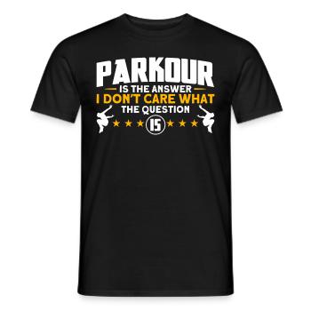 Parkour Cadeau Freerunning Parkour Runner - T-shirt homme - noir - Devant - AI Model Male 178 light (178cm)