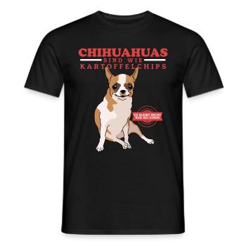 Chihuahua Dog Owner Dogs Gift - Men's T-Shirt - black - Front - AI Model Male 178 light (178cm)
