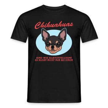 Chihuahua Dogs | Dog Owner Gift - Men's T-Shirt - black - Front - AI Model Male 178 light (178cm)