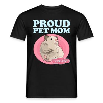 Hamster Maman Nain Hamster Golden Hamster Cadeau - T-shirt homme - noir - Devant - AI Model Male 178 light (178cm)
