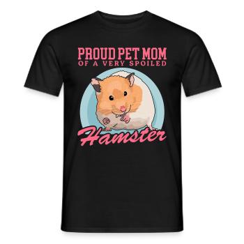 Hamster Mom Golden Hamster Dwarf Hamster Gift - Men's T-Shirt - black - Front - AI Model Male 178 light (178cm)