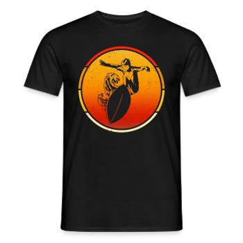 Skimboard Surf Skimbording Skimbording Cadeau - T-shirt homme - noir - Devant - AI Model Male 178 light (178cm)