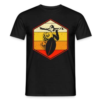 Skimboard Surf Skimbording Skimborder Cadeau - T-shirt homme - noir - Devant - AI Model Male 178 light (178cm)