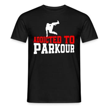Parkour Cadeau Freerunning Parkour Runner - T-shirt homme - noir - Devant - AI Model Male 178 light (178cm)
