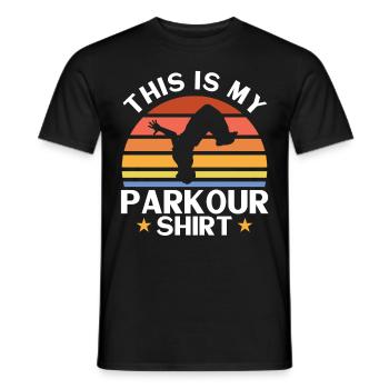Parkour Cadeau Freerunning Parkour Runner - T-shirt homme - noir - Devant - AI Model Male 178 light (178cm)