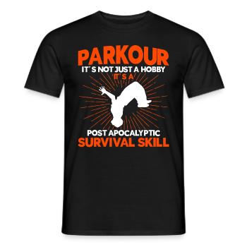 Parkour Cadeau Freerunning Parkour Runner - T-shirt homme - noir - Devant - AI Model Male 178 light (178cm)