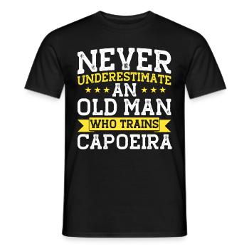 Capoeira Cadeau Brésil Arts Martiaux Capoeira - T-shirt homme - noir - Devant - AI Model Male 178 light (178cm)