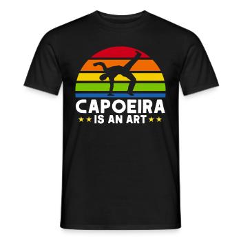 Capoeira Cadeau Brésil Arts Martiaux Capoeira - T-shirt homme - noir - Devant - AI Model Male 178 light (178cm)