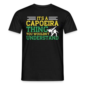 Capoeira Geschenk Brasilien Kampfkunst Capoeira - Männer T-Shirt - Schwarz - Vorne - AI Model Male 178 light (178cm)