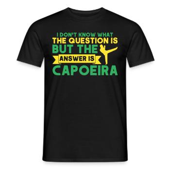 Capoeira Cadeau Brésil Arts Martiaux Capoeira - T-shirt homme - noir - Devant - AI Model Male 178 light (178cm)