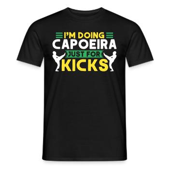 Capoeira Cadeau Brésil Arts Martiaux Capoeira - T-shirt homme - noir - Devant - AI Model Male 178 light (178cm)