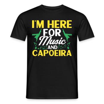 Capoeira Cadeau Brésil Arts Martiaux Capoeira - T-shirt homme - noir - Devant - AI Model Male 178 light (178cm)