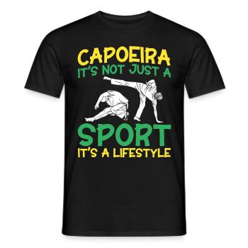 Capoeira Cadeau Brésil Arts Martiaux Capoeira - T-shirt homme - noir - Devant - AI Model Male 178 light (178cm)
